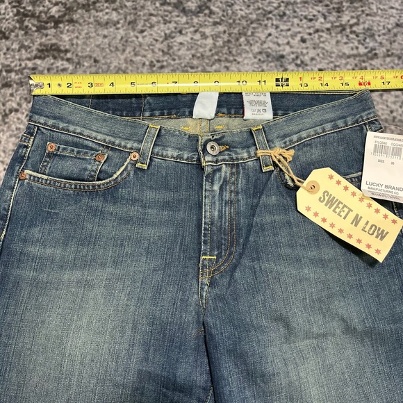 NWT Vintage Lucky Brand Jeans Womens 10 (32x33) Blue Sweet N Low Rise Flare Y2K - Picture 12 of 16